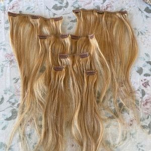 Clip in hair extensions